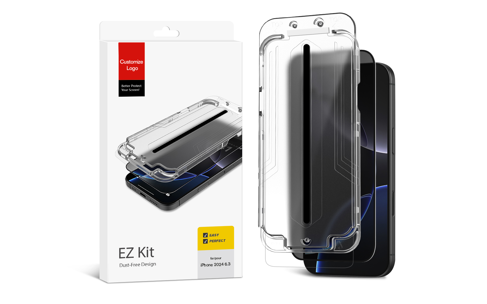 9H Anti-Spy Privacy Tempered Glass For iPhone 16 with Auto Dust-Elimination 